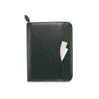 Day-Timer Undated Avalon Leather-Like Vinyl Refillable Day Planner - Black - Desk - 5-1/2" x 8-1/2" - Bilingual-Starter set includes perpetually dated sample formats: 1 month of 2 pages/day, 1 month of 1 page/day, 1 month of 2 pages/week, address and phone tabs, notepad
