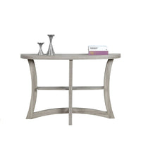Monarch Specialties 2416 Accent Table - 47"L/Dark Taupe Hall Console-Stylish half moon shape