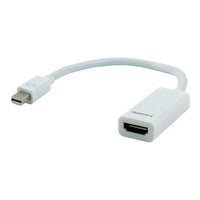 Staples 6" Mini DisplayPort to HDMI Adapter, White-Connects a source with a Mini DisplayPort to any device with an HDMI cable