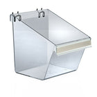 Azar Displays Large Display Bucket For Slatwall/Pegboard, 4 Pack (556128)-Use this large display bucket on slatwall and pegboard or as a counter display