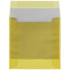 JAM Paper 6 x 6 Square Envelopes, Yellow Translucent Vellum, 50 Pack (PACV516I)-Paper Weight: 30 lbs.