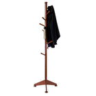 Winsome Lily Coat tree, Walnut Finish, (94570)-Dimensions: 21.46"W x 18.90"D x 70.30"H