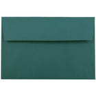 JAM Paper A9 Invitation Envelopes, 5.75 x 8.75, Teal Blue, 250 Pack (157463H)-Teal dark base envelope