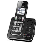 Panasonic KXTGC392B 2-Handset Cordless Phone with Answering Machine, Black-1.8" White LCD Display