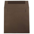 JAM Paper 7.5" x 7.5" Square Envelopes, Chocolate Brown, 1000 Pack (227912749b)-Brown paper envelopes