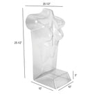 Eddie's Female Countertop Body Form - Clear - 3 Pack (155620-3)-Stands 25.5" high