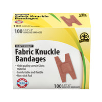 Wasip Fabric Knuckle Bandage - 100 Pack-These latex-free water resistant bandages, made of high quality stretch fabric material allows for flexibility and long-term wear.