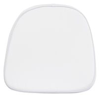 Flash Furniture Kids Soft Fabric Chiavari Chair Cushion - White-Soft Chair Cushion