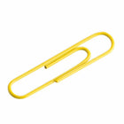 JAM Paper Colored Jumbo 2" Paper Clips - Yellow - 2 Packs of 75-These colorful paperclips are great for organizing papers at home, school, or the office