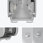 Kimberly-Clark Professional ICON Coreless Standard Roll Toilet Paper Dispenser 2 Roll Vertical - Silver Mosaic Design Faceplate-Easy servicing with a choice of keyed or push button lock that can be positioned on either side of the dispenser.