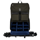 Lencca Logan 17" Laptop Travel Backpack - Green-Weatherproofed coated cotton twill exterior.