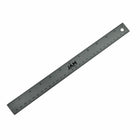 JAM Paper Stainless Steel Ruler with Non-Skid Backing - 12" - Grey - 12 Pack-Color: Grey Stainless Steel