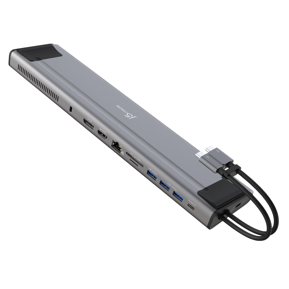j5 create jcd552 m.2 ハブ J5Create JCD552 USB-C M.2 NVMe Gen.2 Docking Station - Grey