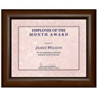 St. James Awards & Certificate Frame -  for 8.5" x 11" Letter Size Documents - Milano Cherry-Perfect for displaying St James certificates (8-1/2 x 11")