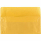 JAM Paper #10 Business Envelopes - 4 1/8" x 9 1/2" - Gold Translucent Vellum - 25 Pack-Quantity: 25 envelopes per pack
