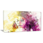Designart Seductive Stare Sensual Canvas Art Print, 40" x 20", (PT2904-40-20)-Print