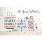 Rosedale 5-1/2" x 8" It's Your Birthday Greeting Cards And Envelopes, 12 Pack (15741)-Printed on premium uncoated card stock