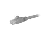 StarTech Cat6 Ethernet Patch Cable with Snagless RJ-45 Connectors, 12 ft, Grey (N6PATCH12GR)-Grey PVC jacket for colour coding your connections