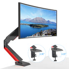 ShoppingAll Adjustable Single Pneumatic Gaming Monitor Mount with Red Backlights for 15-32" Monitors-9