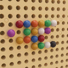 Flash Furniture Bright Beginnings Commercial Grade 512 Piece Peg Accessory Pack for Modular STEAM Walls - Multicolor-Perfect for Daycares, Preschools and Early Learning Centers