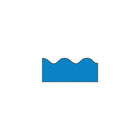 Trend T-9873 39' X 2.25" Scalloped Solid Terrific Trimmer, Blue, 108 Pack (T-9873)-Bulletin board trimmers can be used to embellish classrooms of prekindergarten to grade 12 students