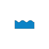 Trend T-9873 39' X 2.25" Scalloped Solid Terrific Trimmer, Blue, 108 Pack (T-9873)-Bulletin board trimmers can be used to embellish classrooms of prekindergarten to grade 12 students
