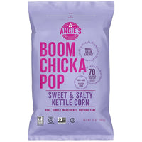Angie's Sweet & Salty RTE Popcorn 140G-Ingredients: Popcorn, Sunflower Oil, Cane Sugar, Sea Salt