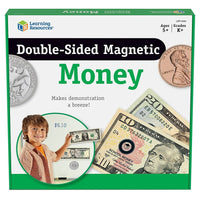 Learning Resources Double-sided Magnetic Money Set-Age group and grade: Ages 5 - 8 and grades kindergarten - 3rd