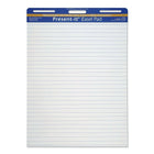 Pacon The Present-It Easel Pad, Self-Adhesive, White, 1" Ruled 25" x 30", 25 Sheets-30"H x 25"L