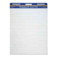 Pacon The Present-It Easel Pad, Self-Adhesive, White, 1" Ruled 25" x 30", 25 Sheets-30"H x 25"L