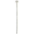 Eddie's Merchandising Strips with 12 push clip - 30.5" H x 0.75" W - Plastic - White - 50 Pack (200004-50)-Merchandising Strips