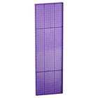 Azar Displays 44" x 13.5" Pegboard 1-Sided Wall Panel, Translucent Purple, 2 Pack-For use with flat surface