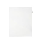 Mark Maker Legal Exhibit Index Tab White Single Tabs, 1/26th Cut, Letter Size, No Holes, Letter D, 25 Pack-White Single Tabs, 1/26th Cut