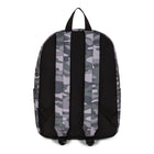 The Rolling Stones Core Collection Backpack with Signature Logo - Grey Camo-Additional front zippered pocket for your phone and wallet
