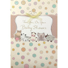Rosedale 5-1/2" x 8" For You On Your Baby Shower Greeting Cards And Envelopes, 12 Pack (15500)-Printed on premium uncoated card stock