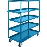 Kleton Heavy-Duty Shelf Carts - 5 Tiers - 24" W x 61" H x 48" D - 1200 Lbs. Capacity-Capacity: 1200 lbs.