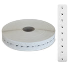 Eddie's Sizer Sticker Strips - L - Black & White Print on Clear - 3/4"x 4-1/2"  - 1000 Per Roll-black & white print on clear