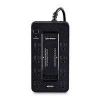 CyberPower 8-Outlet Uninterruptible Power Supply UPS System, 450VA / 260W (SE450G1-FC)-Capacity: 450 VA / 260 W