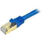 StarTech Cat6a Ethernet Patch Cable, Shielded, 5 ft, Blue (C6ASPAT5BL)-RJ45 connector-clip protectors eliminate cable snags and breaks during installation