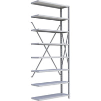 Metalware RK320 Boltless Shelving Unit, 8-Shelves, 36" x 12" x 88", Light Grey-Adjustable shelving system that provides high strength, yet economical storage capacity for your needs
