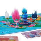 Spin Master Trolls World Tour Cooperative Strategy Board Game-No Batteries Needed: Just open the box, place the tokens on the fabric gameboard, get your Trolls movers in place and you re ready to take off on a musical journey