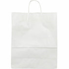 Jam Paper Solid Gift Bags - XL - 12 5/8" x 15 1/2" x 6" - White Kraft - 100 Pack-Quantity: 100 per pack