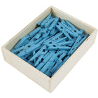 JAM Paper Wood Clothing Pin Clips, Medium, 1 1/8, Blue, 2 Packs of 50, 100 Total (230726776a)-4