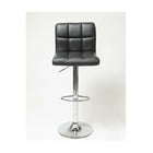 Nicer Furniture Hexagrid Swivel Hydraulic Bar Stool - Black - 2 Pack-Swivels 360 Degrees. Stainless Steel Frame, suite any settings from kitchen counter, home bar to office.