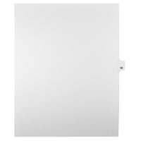 Mark Maker Legal Tabs - Letter Size - White - 1/25th cut - 25 tabs per package - 5 packages Pack - Number 62-White Single Tabs
