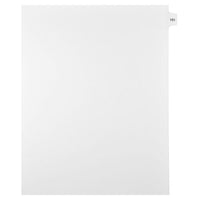 Mark Maker Legal Exhibit Index Tab White Single Tabs, 1/15th Cut, Letter Size, No Holes, Number 151, 25 Pack-White Single Tabs, 1/15th Cut