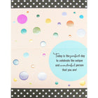 Rosedale 5-1/2" x 8" Happy Birthday Dotted Greeting Cards And Envelopes, 6 Pack (19694)-Card shop quality greeting cards