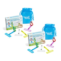 Hand2Mind FingerFocus Highlighter Follow-Along Friends - Multicolor - 2 Sets-Easily track text and images.