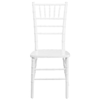 Flash Furniture HERCULES Series Wood Chiavari Chairs - White - 2 Pack-Set of 2 Wooden Chiavari Chairs