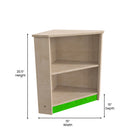 Flash Furniture Bright Beginnings Commercial Grade Wooden Kid's Two Tier Corner Kitchen Cabinet-Wipe Clean with a Damp Cloth and Air Dry